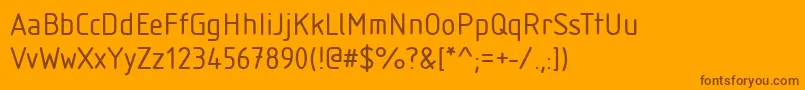 Шрифт StIsonorm – коричневые шрифты на оранжевом фоне