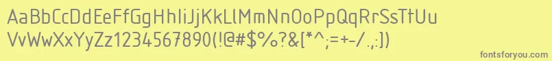 StIsonorm Font – Gray Fonts on Yellow Background