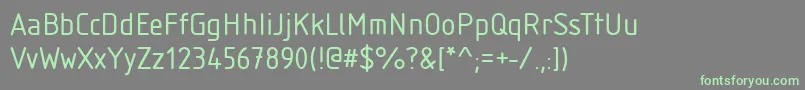 StIsonorm-fontti – vihreät fontit harmaalla taustalla