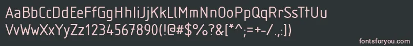 StIsonorm Font – Pink Fonts on Black Background