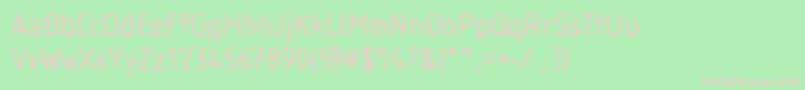 StIsonorm Font – Pink Fonts on Green Background