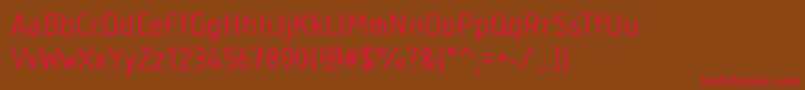 StIsonorm Font – Red Fonts on Brown Background