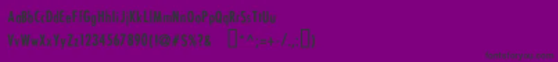 BonViver-fontti – mustat fontit violetilla taustalla