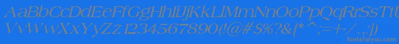fuente BroadsheetLdoItalic – Fuentes Grises Sobre Fondo Azul