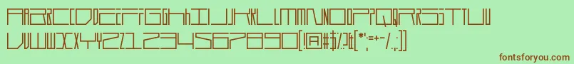 Durmstrong Font – Brown Fonts on Green Background