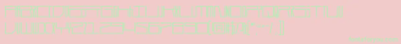 Durmstrong Font – Green Fonts on Pink Background