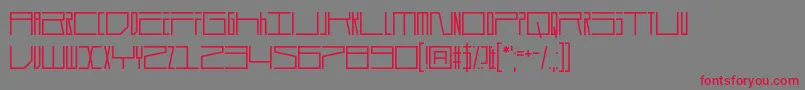 Durmstrong Font – Red Fonts on Gray Background