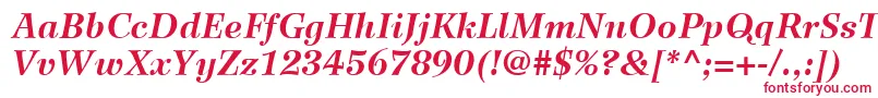 WilkeLt76BoldItalic Font – Red Fonts