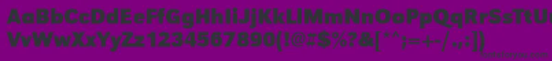 Fonte UrwgrotesktnarBold – fontes pretas em um fundo violeta