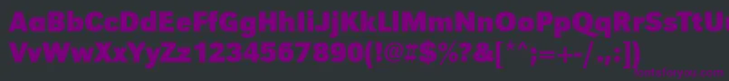 UrwgrotesktnarBold Font – Purple Fonts on Black Background