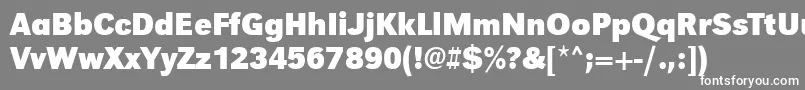 UrwgrotesktnarBold Font – White Fonts on Gray Background