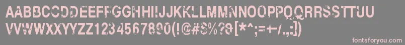 HelloFinland Font – Pink Fonts on Gray Background