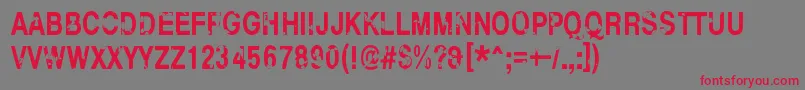 HelloFinland Font – Red Fonts on Gray Background
