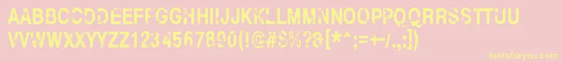 HelloFinland Font – Yellow Fonts on Pink Background