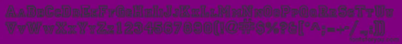 PrincipalRegularDb Font – Black Fonts on Purple Background