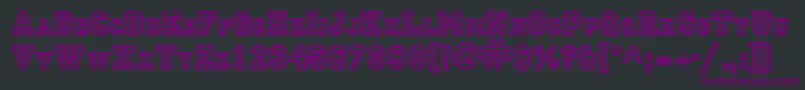 PrincipalRegularDb Font – Purple Fonts on Black Background