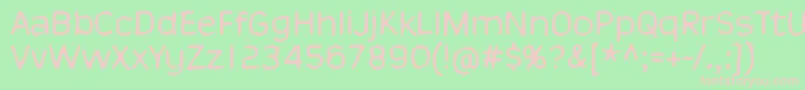 ThisIsNuJazz Font – Pink Fonts on Green Background