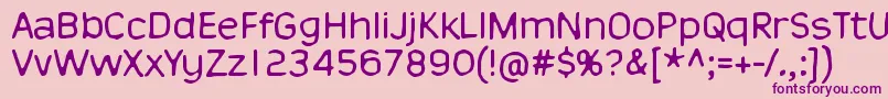 ThisIsNuJazz Font – Purple Fonts on Pink Background