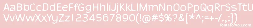ThisIsNuJazz Font – White Fonts on Pink Background