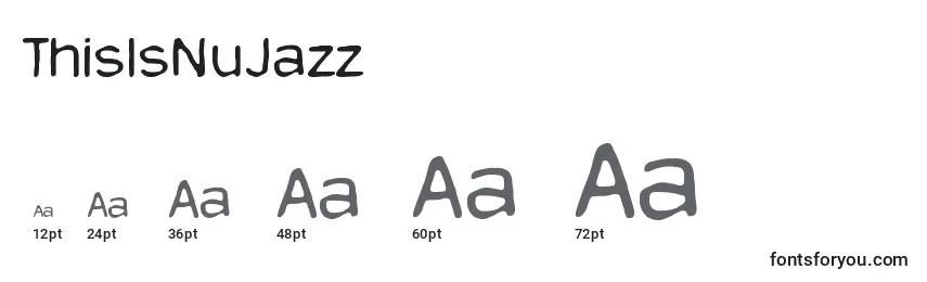 Размеры шрифта ThisIsNuJazz