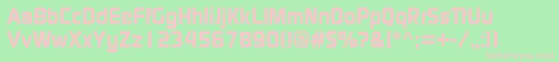 ContinuumBold Font – Pink Fonts on Green Background