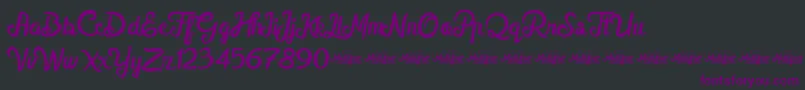 MellifretDemo Font – Purple Fonts on Black Background
