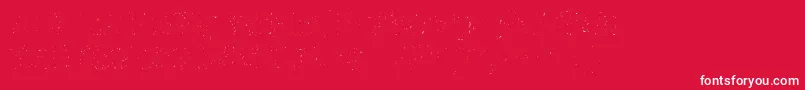 Fonte Graffitic5 – fontes brancas em um fundo vermelho