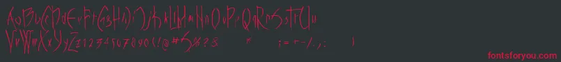 Vampyrish Font – Red Fonts on Black Background