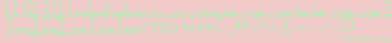 AymShurooq20 Font – Green Fonts on Pink Background