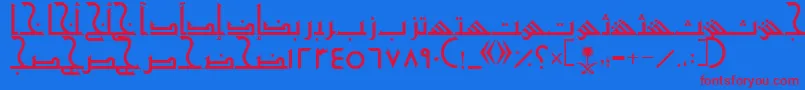 Lisätietoja AymShurooq20-fontista AymShurooq20-fontti – punaiset fontit sinisellä taustalla