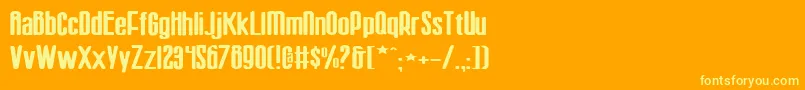 Sisterv2w Font – Yellow Fonts on Orange Background