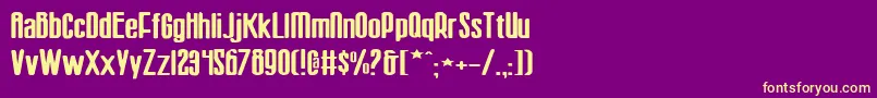 Sisterv2w Font – Yellow Fonts on Purple Background