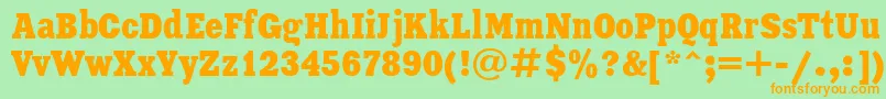 En savoir plus sur la police XeniaCondensedCyrillic Police XeniaCondensedCyrillic – polices orange sur fond vert