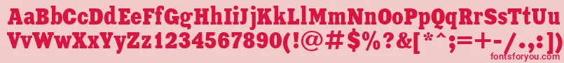 fuente XeniaCondensedCyrillic – Fuentes Rojas Sobre Fondo Rosa
