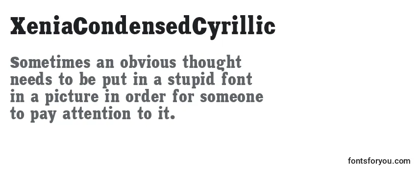 XeniaCondensedCyrillic Font