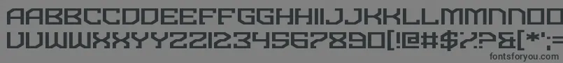 フォントDominian – 黒い文字の灰色の背景
