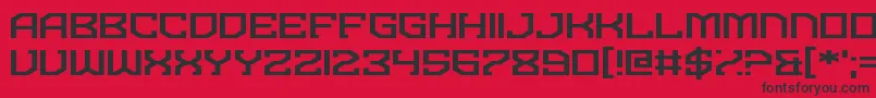 Dominian Font – Black Fonts on Red Background