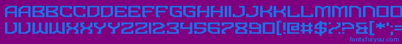 Dominian Font – Blue Fonts on Purple Background