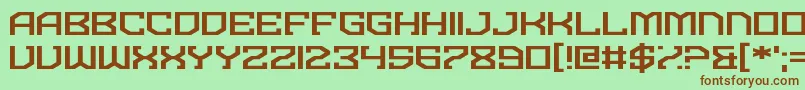 Dominian Font – Brown Fonts on Green Background