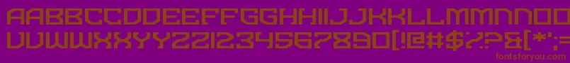 Dominian Font – Brown Fonts on Purple Background