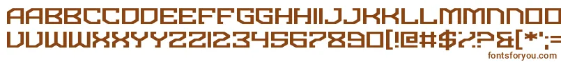 Шрифт Dominian – коричневые шрифты на белом фоне