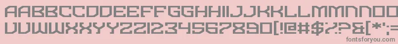 フォントDominian – ピンクの背景に灰色の文字