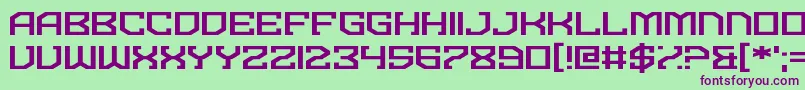 Dominian Font – Purple Fonts on Green Background
