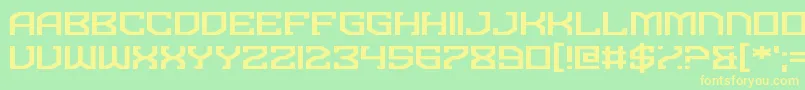 Dominian Font – Yellow Fonts on Green Background