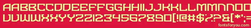 More about Dominian Font Dominian Font – Yellow Fonts on Red Background