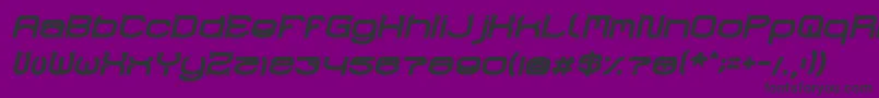 RaynalizBoldItalic Font – Black Fonts on Purple Background