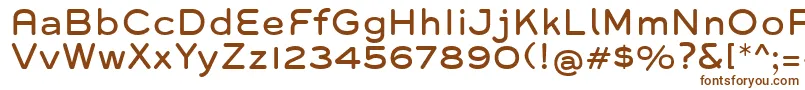Grover-fontti – ruskeat fontit valkoisella taustalla