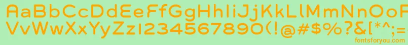 Grover Font – Orange Fonts on Green Background