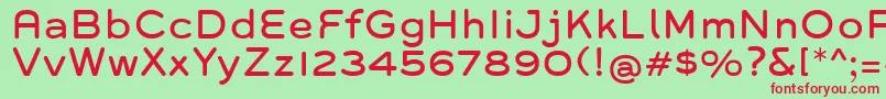 Grover Font – Red Fonts on Green Background