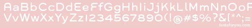 Grover Font – White Fonts on Pink Background